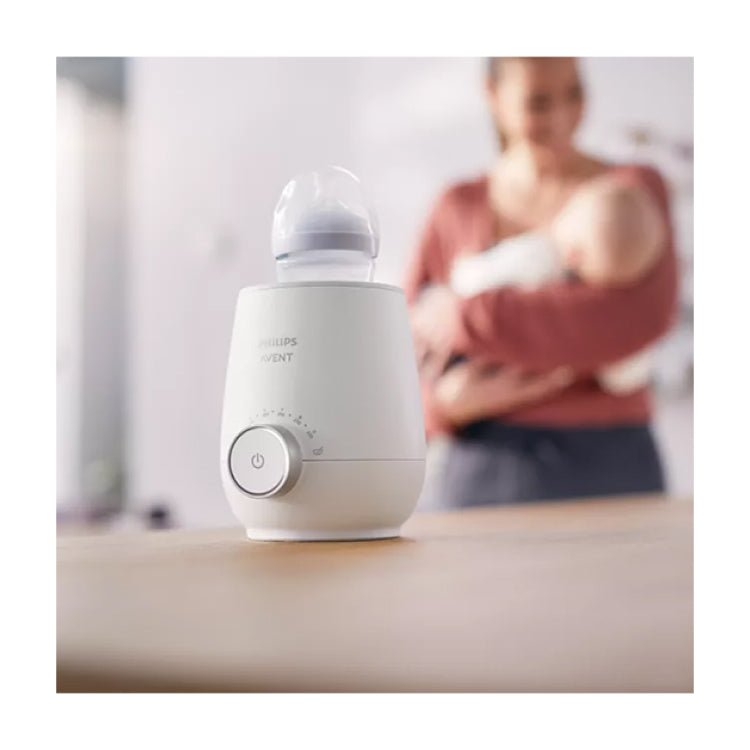 Philips Avent Premium Fast SCF358/00 Bottle Warmer, in use