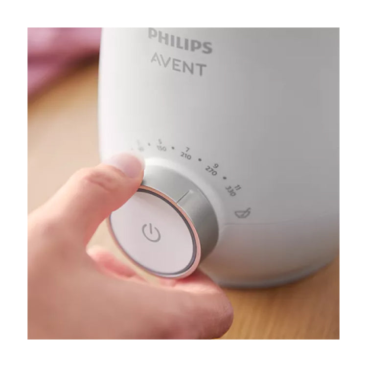 Philips Avent Premium Fast SCF358/00 Bottle Warmer, turning the control dial