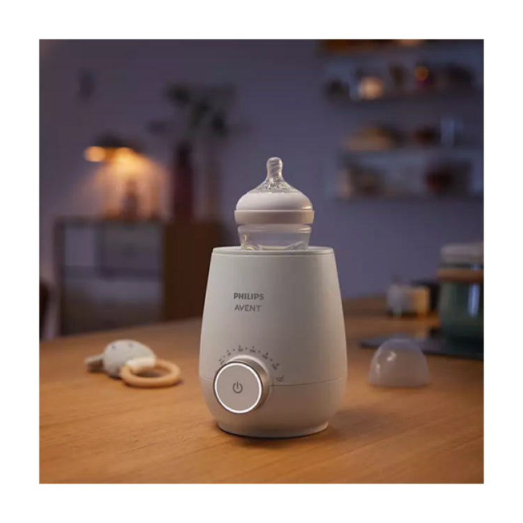 Philips Avent Premium Fast SCF358/00 Bottle Warmer, warming a bottle at night