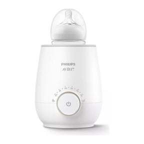 Philips Avent Premium Fast SCF358/00 Bottle Warmer, with a baby bottle