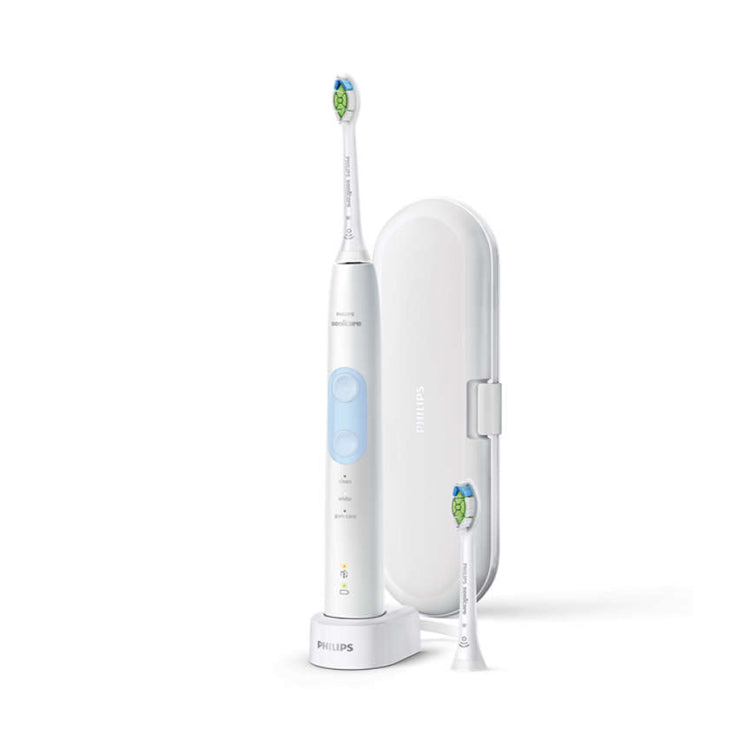 Philips Sonicare ProtectiveClean 5100 HX6859/29 Electric Toothbrush, on its charger