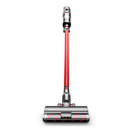 Puppyoo T12 Home Cordless Vacuum Cleaner in Red, front view