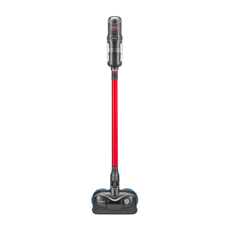Puppyoo T12 Pro Rinse Cordless Vacuum Cleaner in Red, front view
