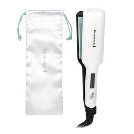 Remington Shine Therapy S8550 Hair Straightener, with its storage pouch