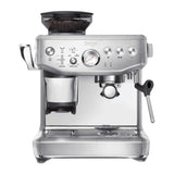 Sage Barista Express Impress SES876BSS Espresso Machine in Brushed Stainless Steel, front view