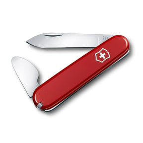 Victorinox Watch Opener 0.2102 Pocket Knife in Red, opened, showing its tools
