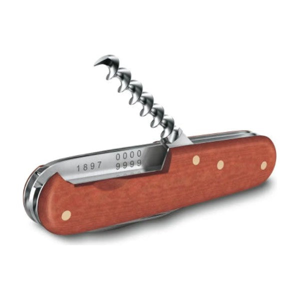 Victorinox Replica 1897 Limited Edition 0.1897.J22 Pocket Knife in Red, closed, with the corkscrew out