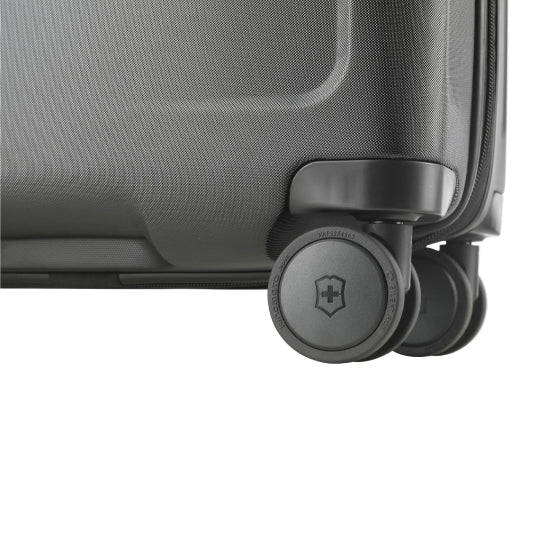 Victorinox Connex 605659 Carry-On Suitcase in Black, close-up of the wheels