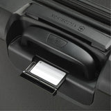 Victorinox Connex 605659 Carry-On Suitcase in Black, close-up of the ID tag