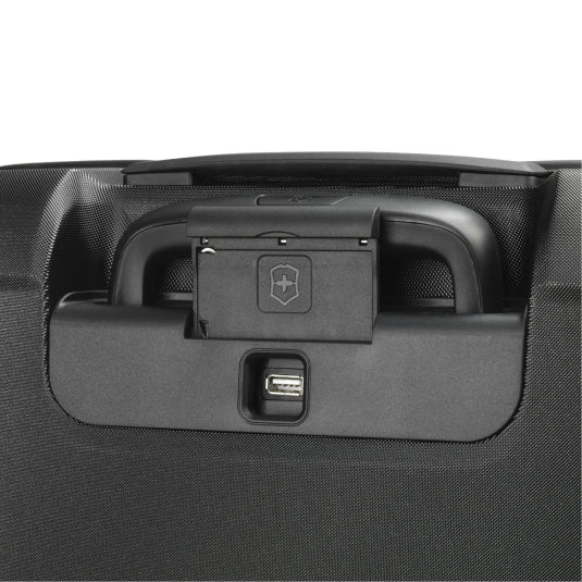 Victorinox Connex 605659 Carry-On Suitcase in Black, close-up of the TSA lock
