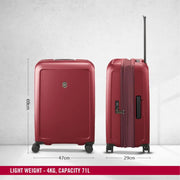 Victorinox 605668 Connex Medium Hardside Travel Suitcase - Red Dimensions