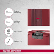 Victorinox 605668 Connex Medium Hardside Travel Suitcase - Red Features
