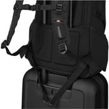 Victorinox Altmont Original Deluxe 610475 Laptop Backpack, fitted over a suitcase handle