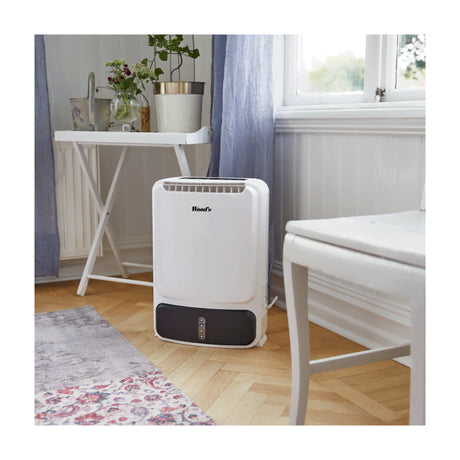 Wood's WDD80 Dehumidifier, in a room setting