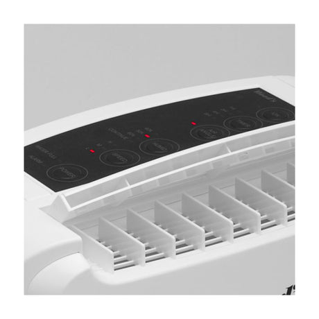 Wood's WDD80 Dehumidifier, close-up of the air outlet