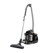 AEG LX7-2-EB-P SilentPerformer bagless cyclonic vacuum cleaner in black with telescopic tube and floor nozzle.