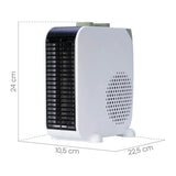 Ardes AR4F15 Fan Heater in White/Grey, dimensions drawing