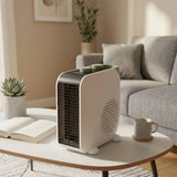 Ardes AR4F15 Fan Heater in White/Grey, in a room setting
