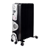 Ardes AR4R09BTTE Oil Radiator in Black, front view
