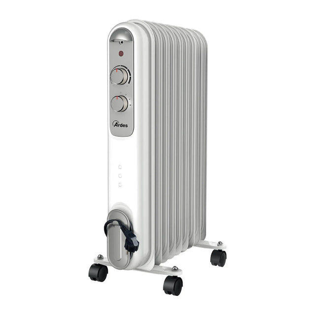 Ardes AR4R09S Oil Radiator in White, front view
