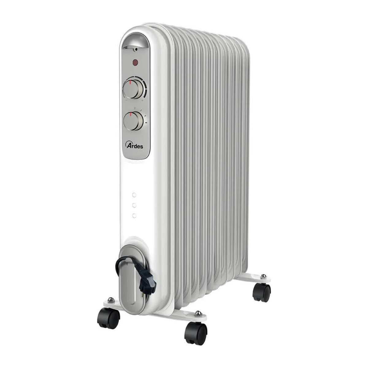 Ardes AR4R11S Oil Radiator in White, front view