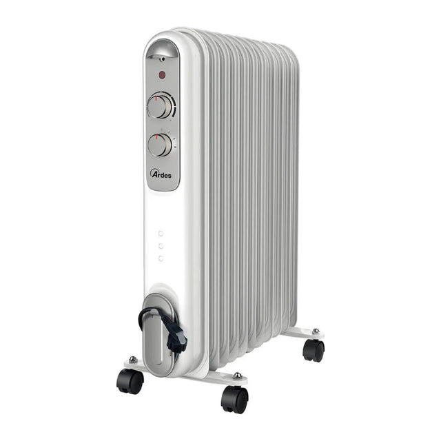 Ardes AR4R11S Oil Radiator in White, front view