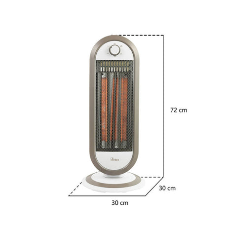 Ardes Tizzo Sand AR4B01B Infrared Heater, dimensions drawing