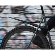 Ass Savers Fendor Bendor 4 Regular black folding mudguard for road bicycles with velcro strap attachment.