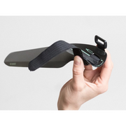 Ass Savers Speed Mullet Regular black front clip-on mudguard mounted on a bicycle downtube.