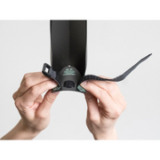 Ass Savers Speed Mullet Regular black front clip-on mudguard mounted on a bicycle downtube.