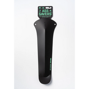 Ass Savers Win-Wing 2 Gravel rear mudguard in Black Dots design, mounted on the seat stays of a gravel bike.