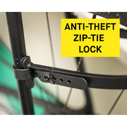 Ass Savers Win-Wing 2 Gravel rear mudguard in Black Dots design, mounted on the seat stays of a gravel bike.