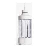 Beast Mighty B85MH Personal Blender in Cloud White, tall vessel with drinking lid and a straw fitted