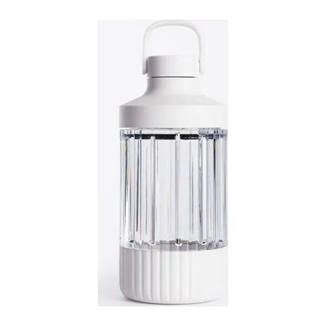 Beast Mighty B85MH Personal Blender in Cloud White, tall vessel with drinking lid and carry handle