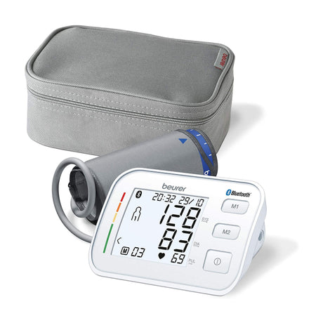 Beurer BM 57 Blood Pressure Monitor, with its cuff and storage case