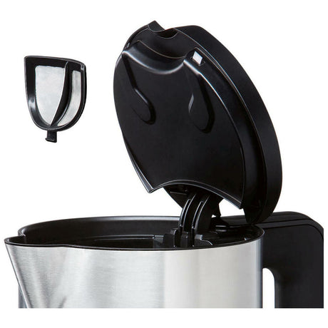 Bosch Styline TWK8613P Electric Kettle in Black, with the removable limescale filter