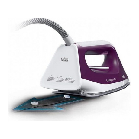 Braun CareStyle 1 Pro IS1514VI Steam Generator Iron in Violet, the iron on its own