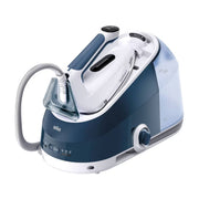 Braun CareStyle 5 IS5245BL steam generator iron in blue with ergonomic handle and large 2L water tank.