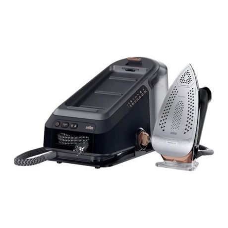Braun CareStyle 7 Pro IS7286BK Steam Generator Iron in Black, angled view