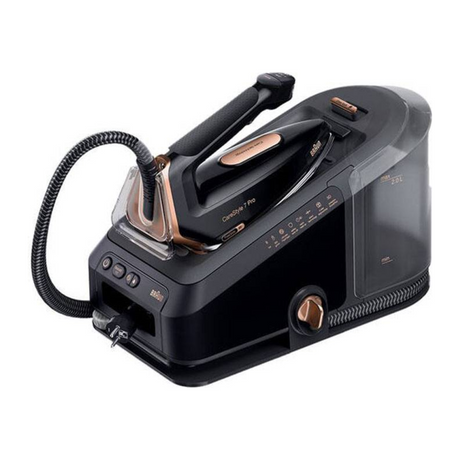 Braun CareStyle 7 Pro IS7286BK Steam Generator Iron in Black, side view
