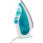 Braun TexStyle 3 Steam Iron SI 3041 GR in turquoise and white, featuring a FreeGlide 3D ceramic soleplate and precision tip.