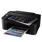 Canon PIXMA TS3750i wireless all-in-one inkjet printer in black with 1.5-inch LCD display.