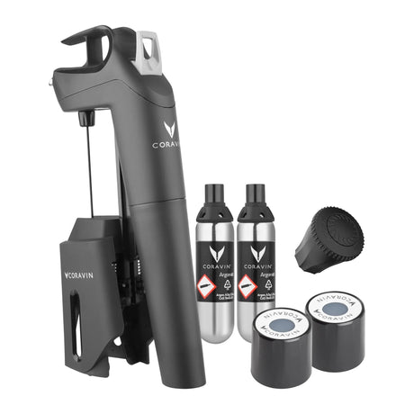 Coravin Timeless 10016 Wine Preservation System in Black, front view