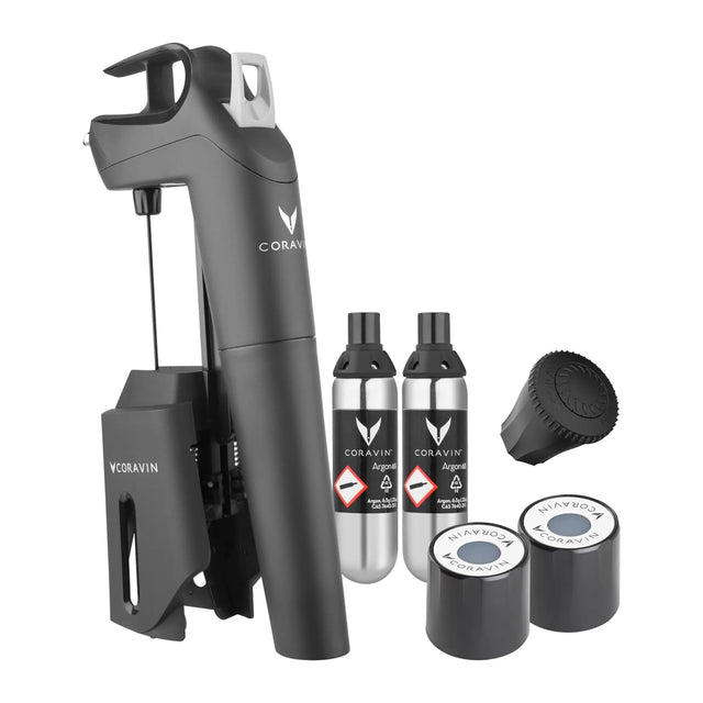 Coravin Timeless 10016 Wine Preservation System in Black, front view