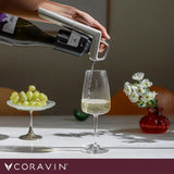 Coravin Timeless 10043 Wine Preservation System in Silver, in use