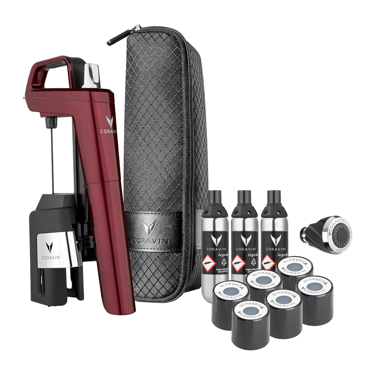 Coravin Timeless 10048 Wine Preservation System in Burgundy