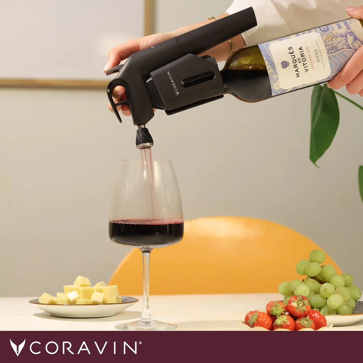 Coravin Timeless 10048 Wine Preservation System in Burgundy