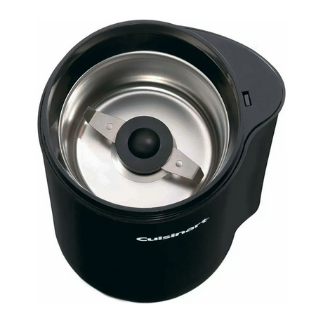 Cuisinart Coffee Bar DCG-20BKN Coffee Grinder in Black, close-up of the blade from above