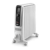 De'Longhi TRDX41025E / 0110010006, three-quarter view with control panel on wheeled base