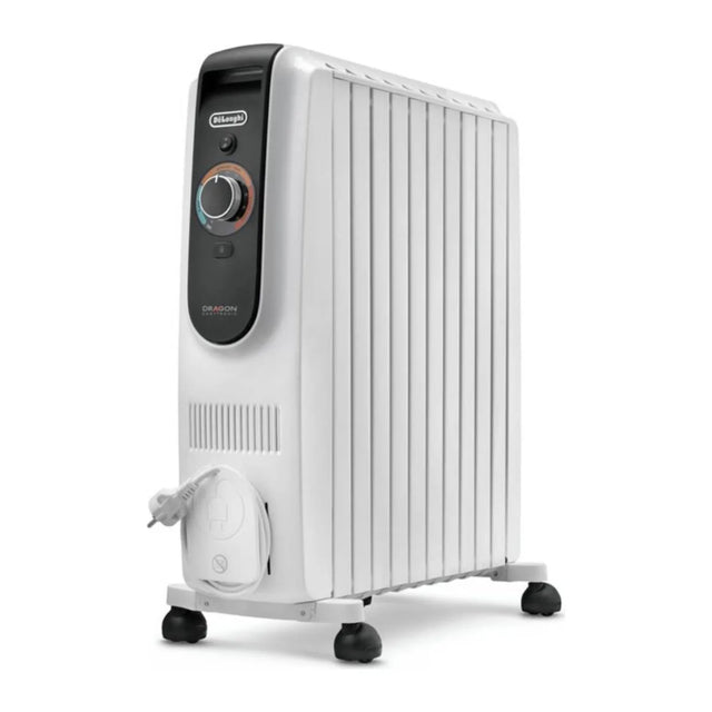 De'Longhi TRD51025DL, three-quarter view with control panel and cable storage